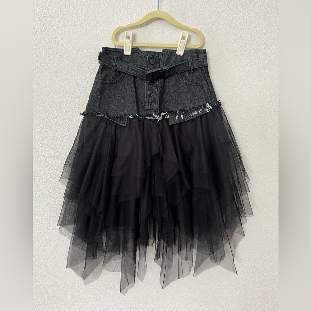 Jean/tutu skirt size small